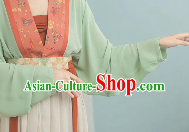 China Song Dynasty Historical Clothing Ancient Young Female Hanfu Costumes