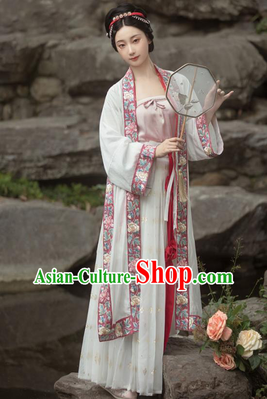 China Ancient Imperial Concubine Hanfu Clothing Traditional Song Dynasty Historical Costumes