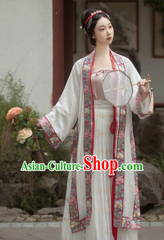 China Ancient Imperial Concubine Hanfu Clothing Traditional Song Dynasty Historical Costumes