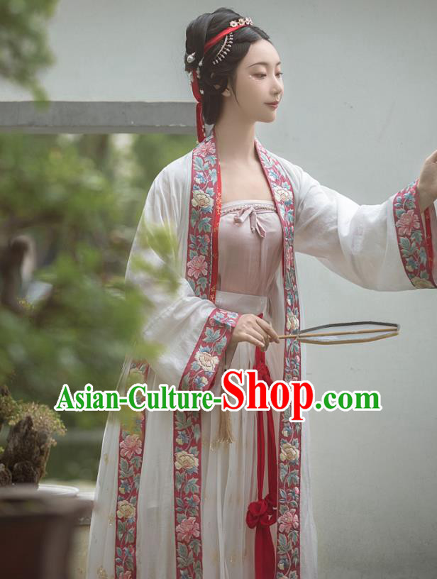 China Ancient Imperial Concubine Hanfu Clothing Traditional Song Dynasty Historical Costumes