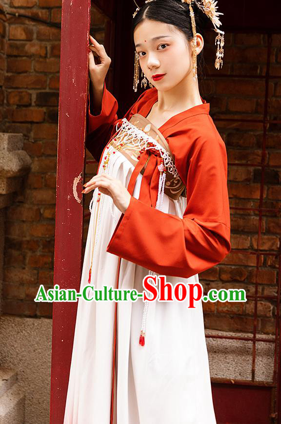 Traditional China Tang Dynasty Royal Princess Hanfu Dress Ancient Court Lady Historical Clothing