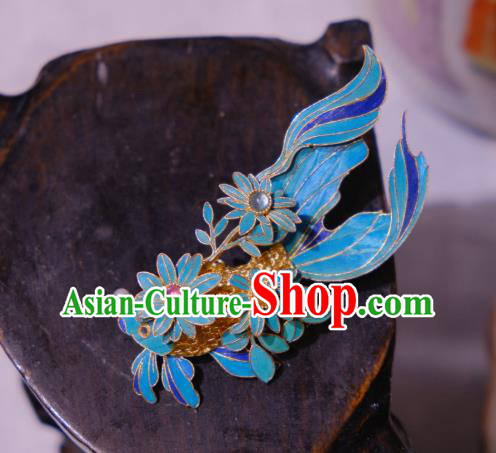 China Traditional Cheongsam Gems Breastpin Jewelry Handmade Filigree Goldfish Brooch Accessories