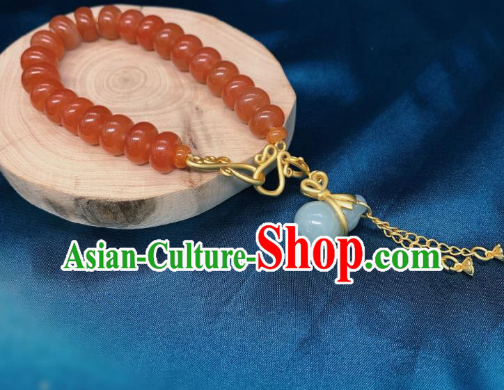 Handmade Chinese Wedding Bracelet National Agate Beads Wristlet Accessories