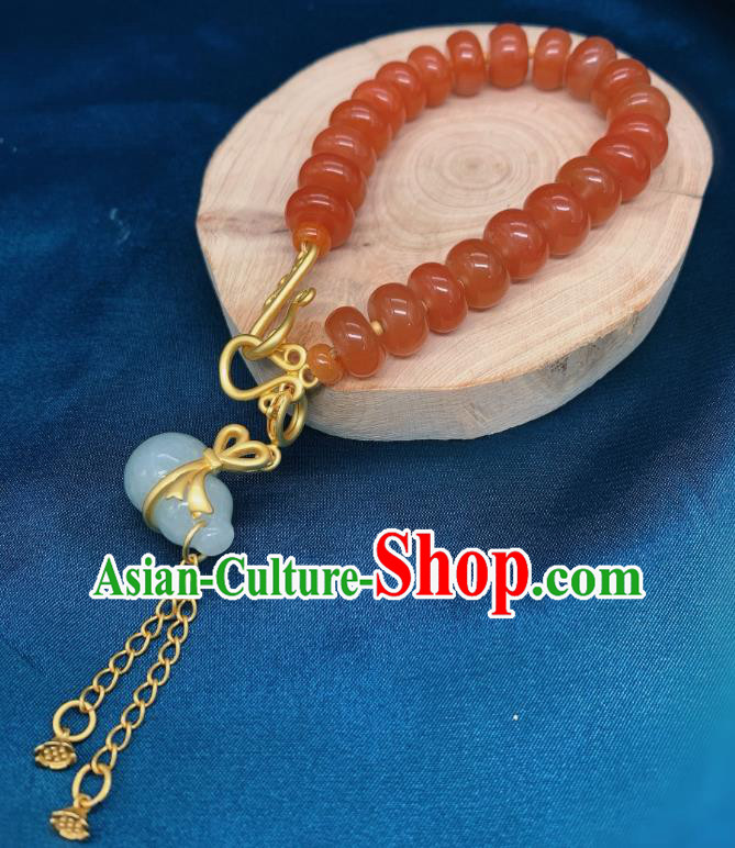 Handmade Chinese Wedding Bracelet National Agate Beads Wristlet Accessories