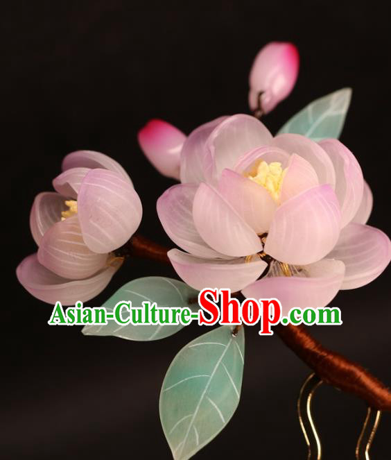 China Traditional Hanfu Hair Stick Hair Accessories Classical Peach Flower Hairpin