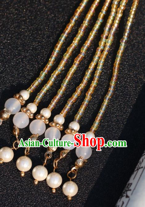 China Classical Butterfly Hairpin Traditional Hair Accessories Hanfu Beads Tassel Hair Stick