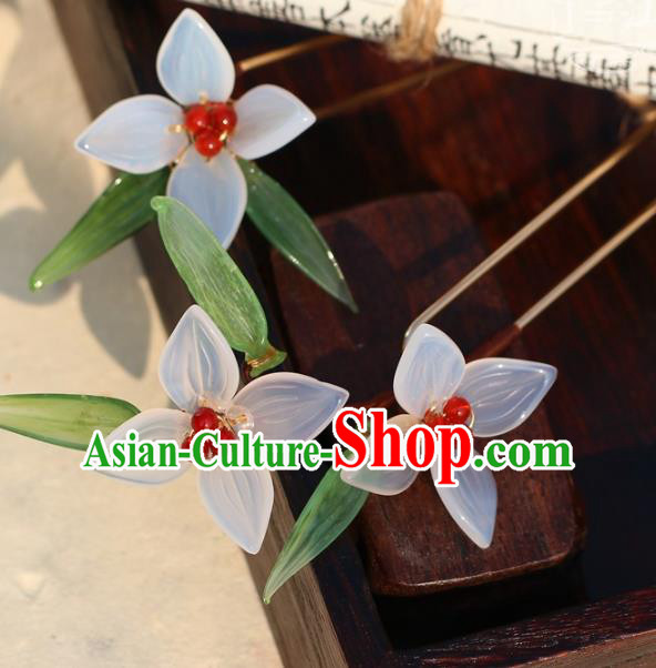 China Classical Litchi Flower Hairpin Traditional Hair Accessories Hanfu Hair Stick