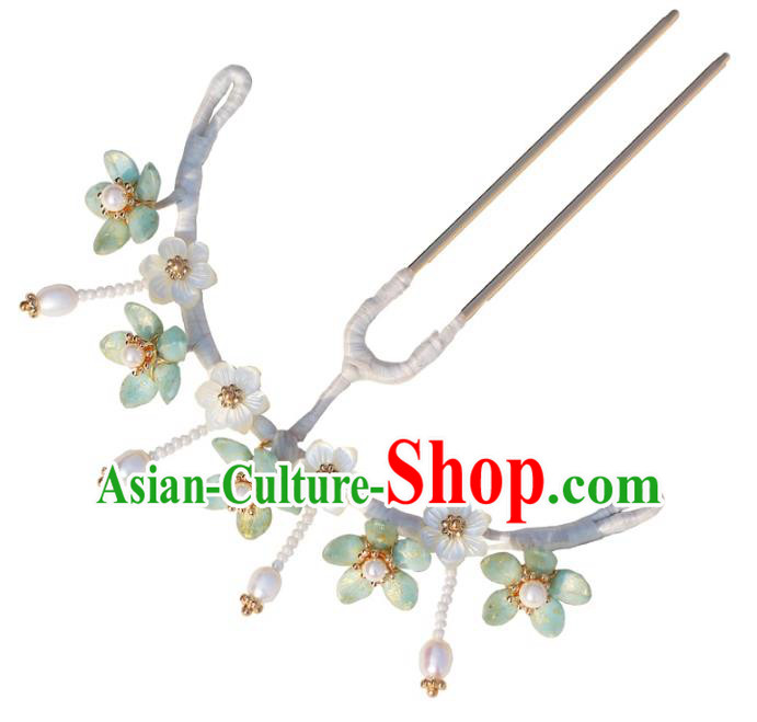 China Traditional Hair Accessories Hanfu Plum Blossom Hair Stick Classical Ming Dynasty Hairpin