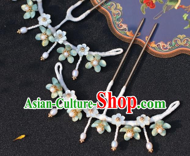 China Traditional Hair Accessories Hanfu Plum Blossom Hair Stick Classical Ming Dynasty Hairpin