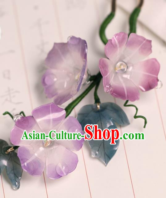 China Hanfu Petunia Hair Stick Classical Hair Accessories Traditional Ming Dynasty Princess Hairpin