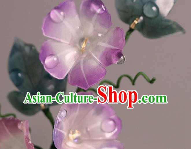 China Hanfu Petunia Hair Stick Classical Hair Accessories Traditional Ming Dynasty Princess Hairpin