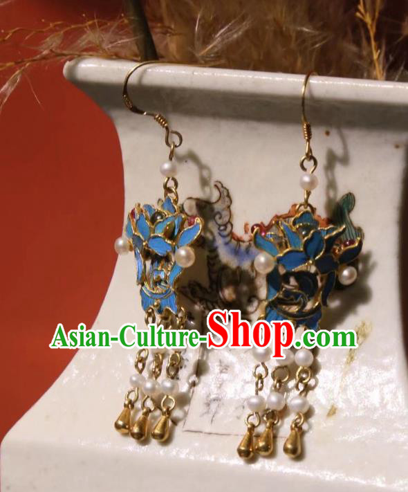 Handmade Chinese Traditional Culture Jewelry Pearls Earrings Cheongsam Ear Accessories