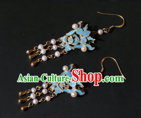 Handmade Chinese Traditional Culture Jewelry Pearls Earrings Cheongsam Ear Accessories