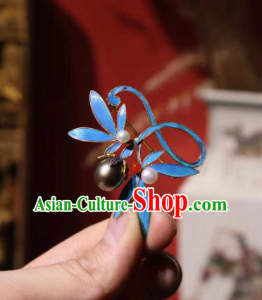 China Traditional Cheongsam Breastpin Pearls Accessories Handmade Orchids Brooch