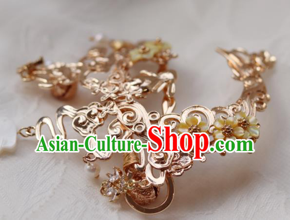 China Classical Hanfu Hair Accessories Traditional Ming Dynasty Princess Hair Crown and Hairpin