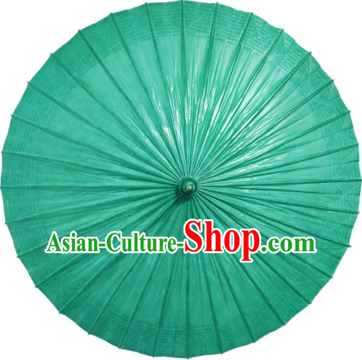 China Handmade Green Oil Paper Umbrella Classical Dance Umbrella Bumbershoot