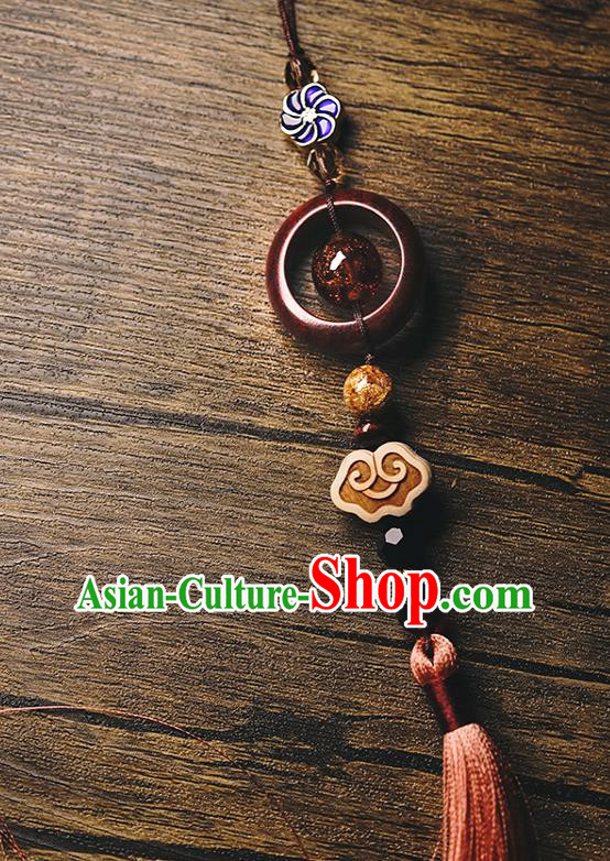 Handmade Chinese Traditional Waist Accessories Classical Cheongsam Brooch Tassel Pendant