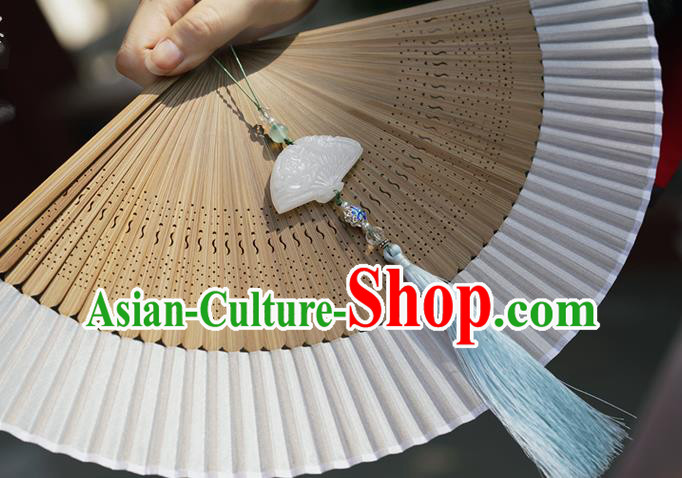 Chinese Handmade Folding Fan Traditional Silk Fan Bamboo Accordion