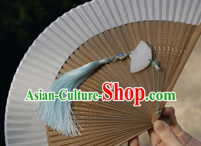 Chinese Handmade Folding Fan Traditional Silk Fan Bamboo Accordion