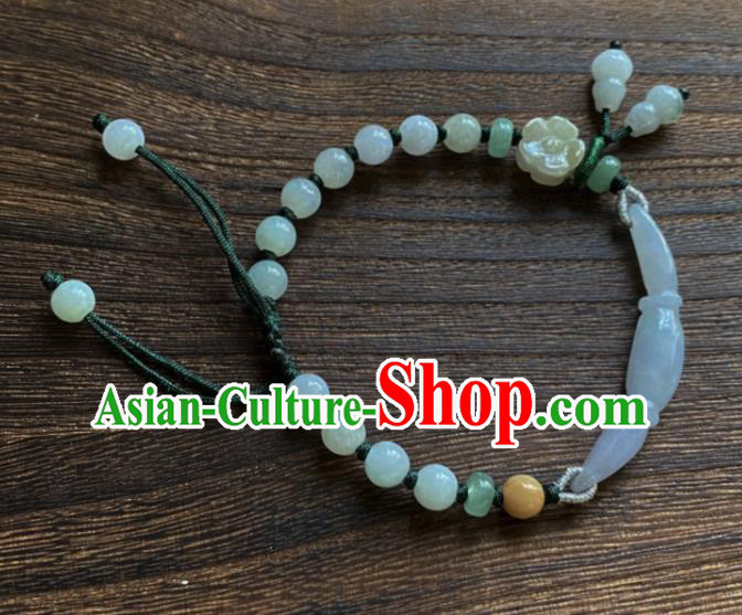 Chinese Traditional Wristlet Accessories Classical Hanfu Jade Bracelet
