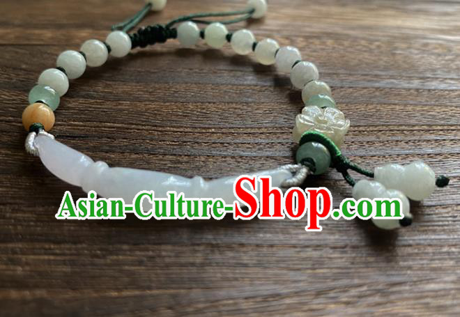 Chinese Traditional Wristlet Accessories Classical Hanfu Jade Bracelet