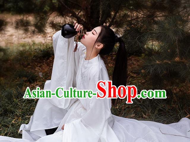 China Traditional Ming Dynasty Swordsman Hanfu Clothing Ancient Nobility Childe Costumes