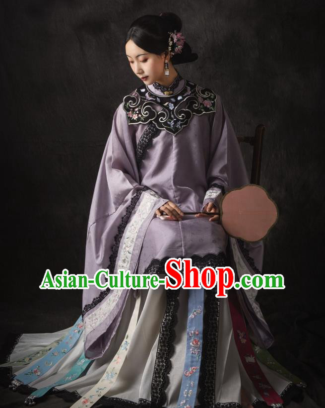 China Ancient Royal Countess Hanfu Dress Traditional Apparels Clothing Ming Dynasty Noble Concubine Historical Costumes