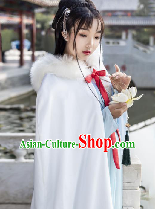 China Ancient Palace Lady Hanfu Cape Traditional Ming Dynasty Princess Historical Clothing