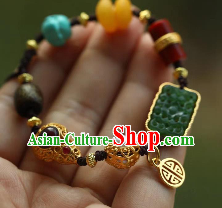 Chinese Traditional Bracelet Accessories Handmade Gems Wristlet Accessories