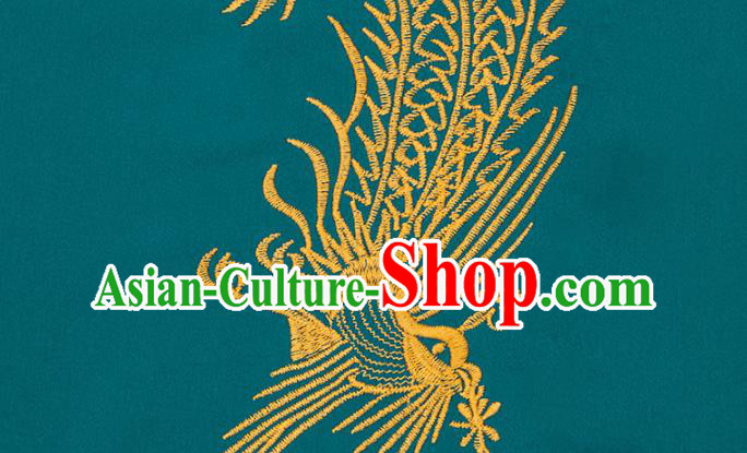 China Top Kung Fu Costumes Embroidered Tai Chi Training Blue Uniforms