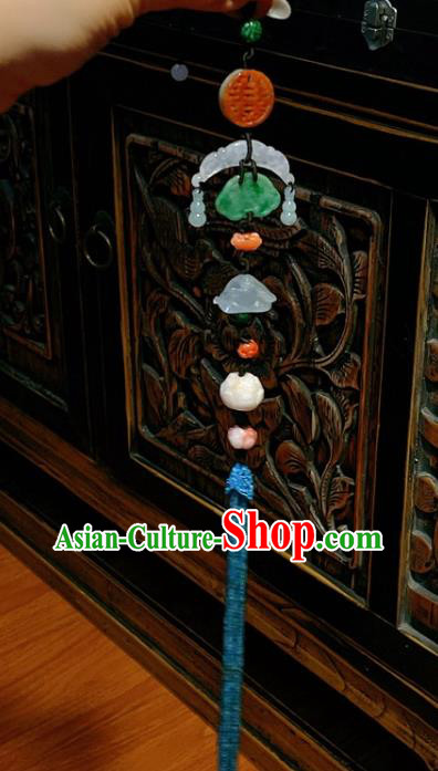 Handmade Chinese National Jade Brooch Accessories Traditional Culture Jewelry Cheongsam Pendant
