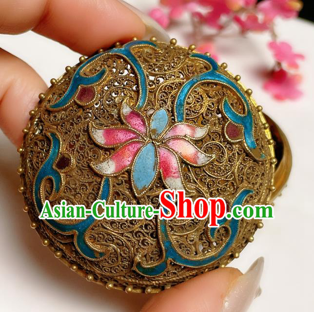 Handmade Chinese National Cloisonne Accessories Traditional Culture Jewelry Filigree Rouge Box