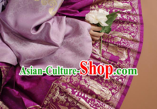 China Ming Dynasty Court Lady Hanfu Clothing Traditional Ancient Palace Beauty Costumes