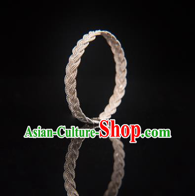 China National Silver Circlet Jewelry Traditional Ring Accessories