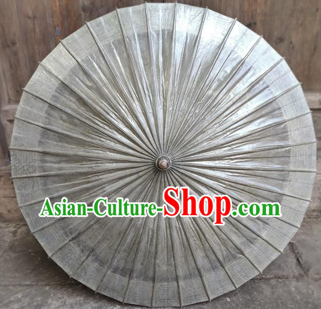 Traditional China Classical Dance Umbrella Grey Oil Paper Umbrella Handmade Umbrellas Artware