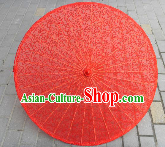 Chinese Red Lace Umbrellas Traditional Hanfu Umbrella Wedding Umbrella Classical Dance Umbrella