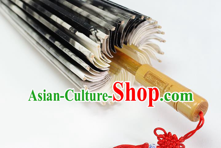 Traditional China Ink Painting Dragon Oil Paper Umbrella Handmade Umbrellas Artware Swordsman Umbrella