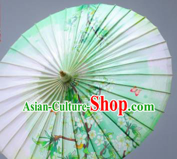 Traditional China Classical Painting Pear Blossom Paper Umbrella Oil Paper Umbrella Handmade Umbrellas Artware