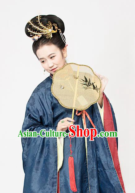 China Traditional Ming Dynasty Hanfu Fan Palace Fan Handmade Silk Fans