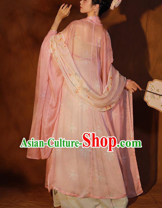 China Ancient Tang Dynasty Court Beauty Princess An Ping Hanfu Clothing for Women