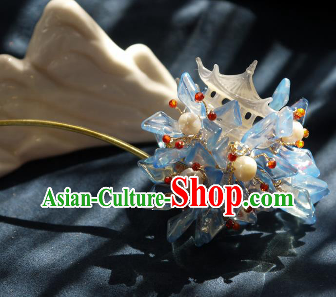 China Traditional Hanfu Pearls Hairpin Hair Accessories Handmade Ancient Princess Hair Stick