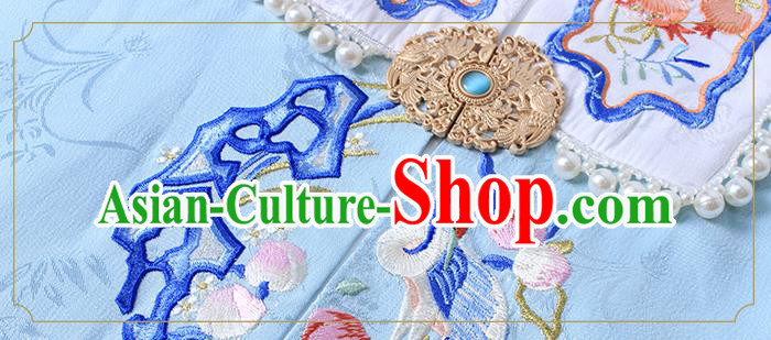 China Ancient Nobility Women Hanfu Clothing Traditional Ming Dynasty Royal Princess Embroidered Costumes
