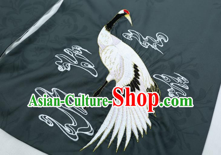 China Ancient Scholar Embroidered Costumes Traditional Ming Dynasty Noble Childe Clothing for Men