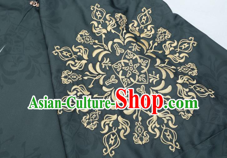 China Ancient Scholar Embroidered Costumes Traditional Ming Dynasty Noble Childe Clothing for Men