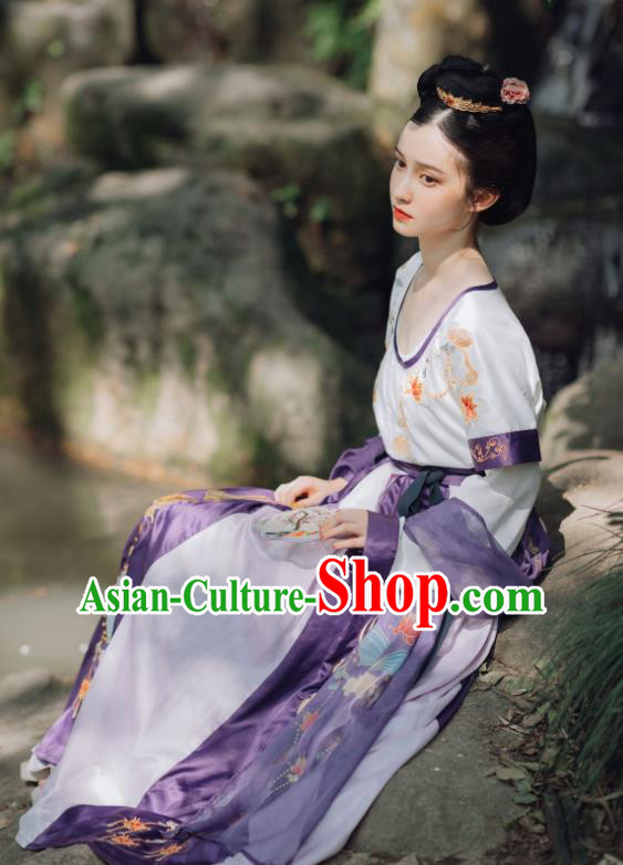 China Ancient Court Princess Replica Clothing Traditional Tang Dynasty Palace Lady Hanfu Dress