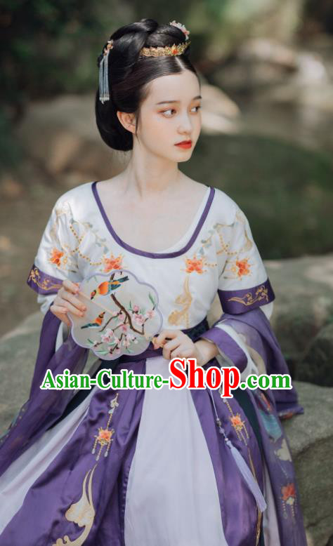 China Ancient Court Princess Replica Clothing Traditional Tang Dynasty Palace Lady Hanfu Dress