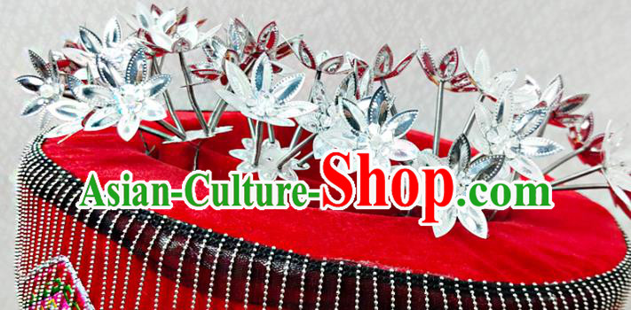 China Traditional Tujia Nationality Folk Dance Embroidered Hat Sichuan Ethnic Minority Wedding Headwear