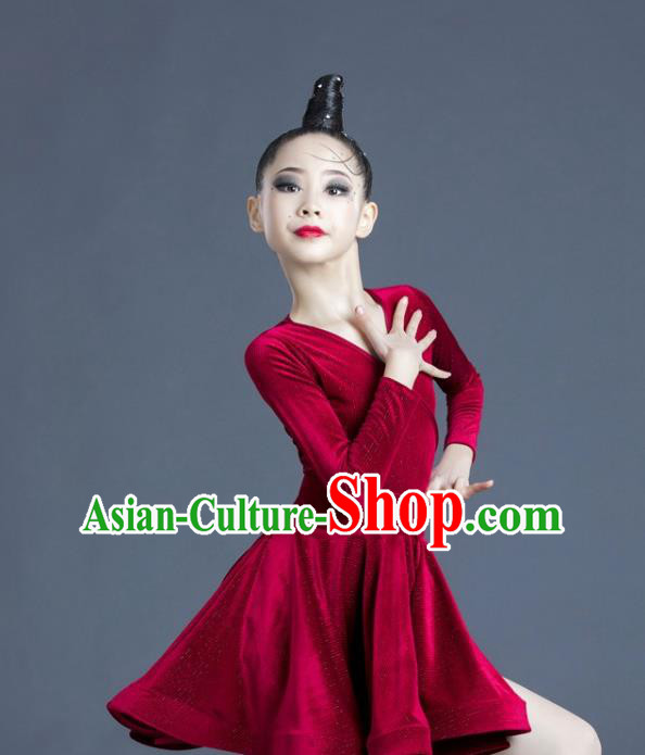 Professional Dance Costume Top Modern Dance Clothing Children Latin Dance Dress
