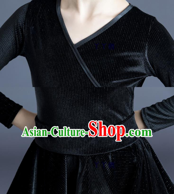 Children Latin Dance Dress Professional Dance Costume Top Modern Dance Clothing