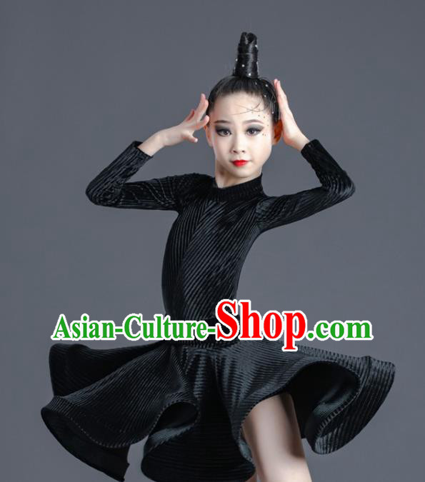 Professional Ballroom Dance Clothing Children Latin Dance Dress Modern Dance Competition Costume